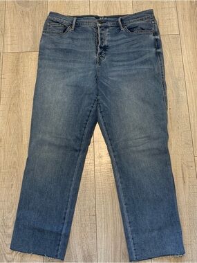 a.n.a Women’s high-rise straight leg Blue Denim Jeans